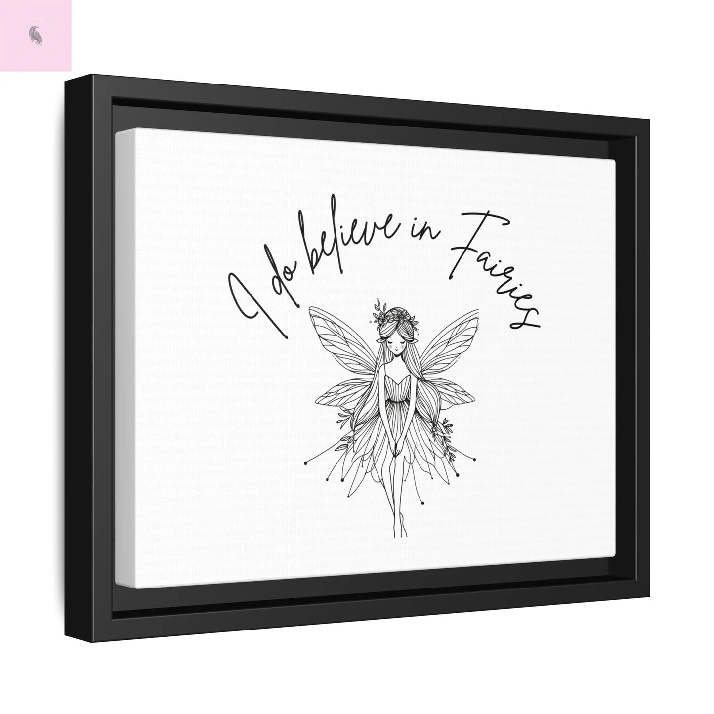 Fairies Canvas, Framed (Multi-color) - The flirty crow