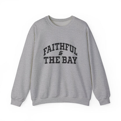 Faithful to the Bay Crewneck Sweatshirt, Personalized 'Warner 54' Team-Style Pullover