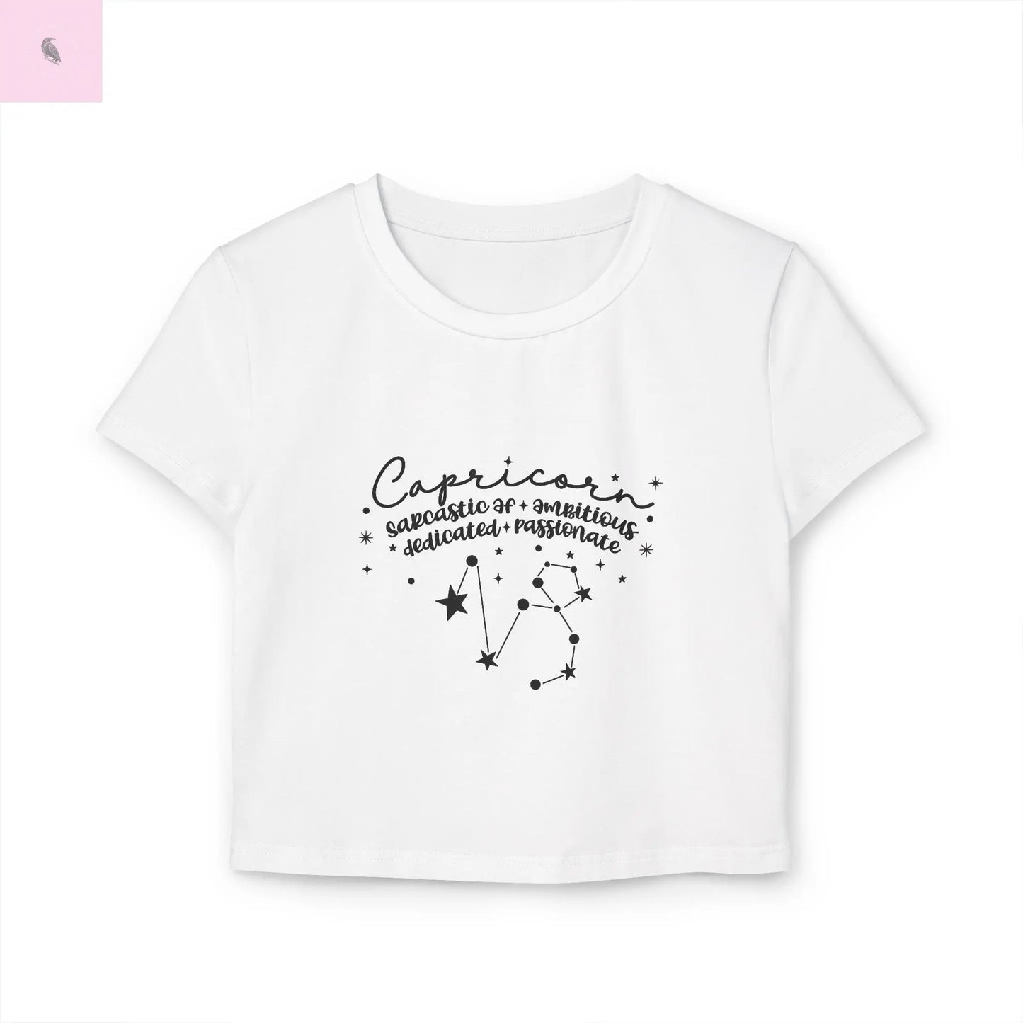 Capricorn Astrology Lover Baby Tee the flirty crow