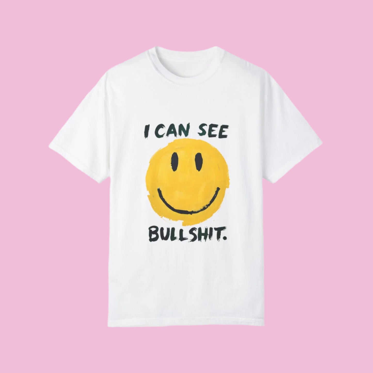 Funny Smiling Through the BS Unisex Tee - The flirty crow