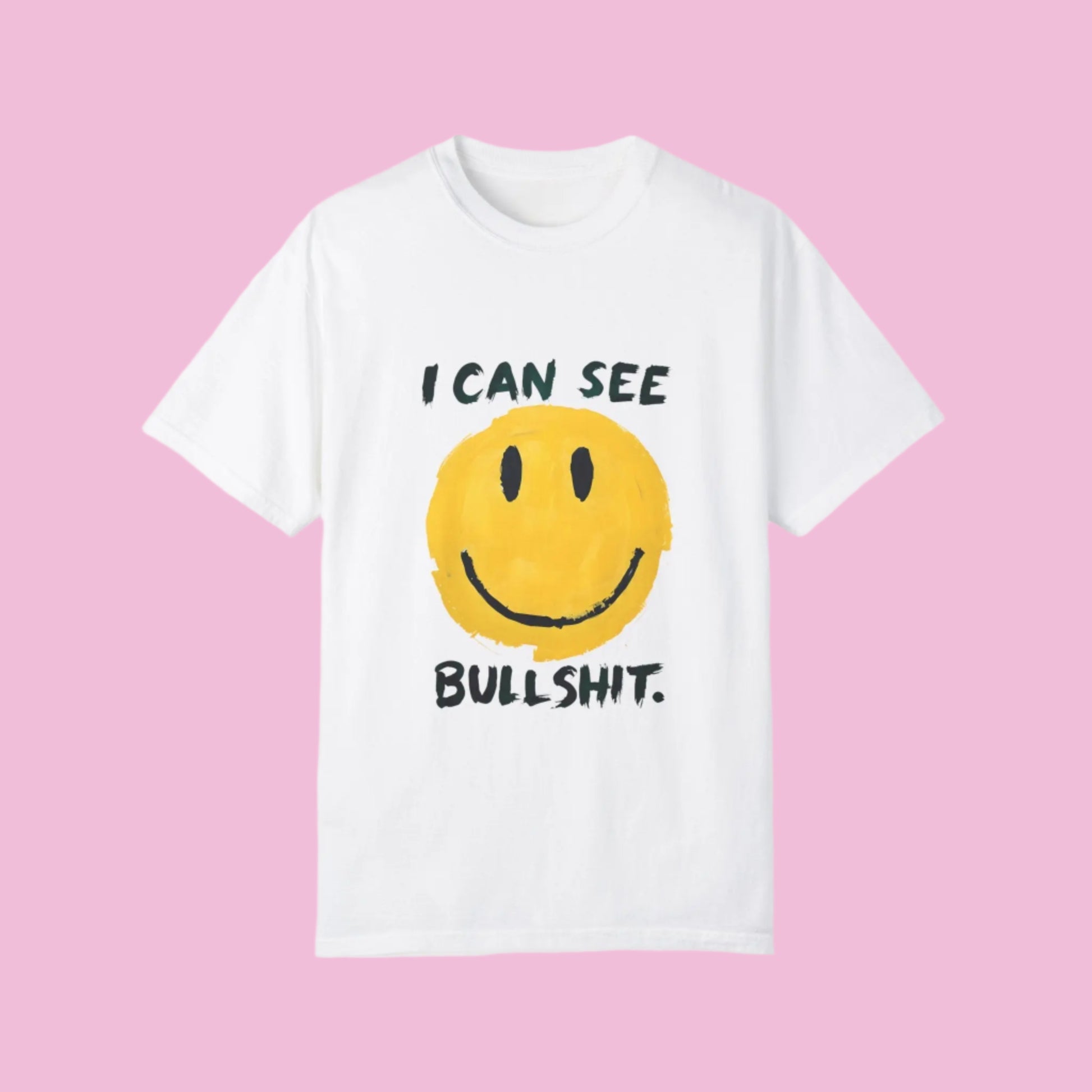 Funny Smiling Through the BS Unisex Tee - The flirty crow