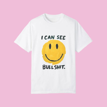 Funny Smiling Through the BS Unisex Tee - The flirty crow