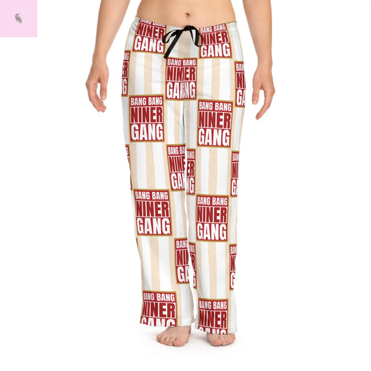49er unisex pajama pant, gameday niner lounge wear, 49er tailgate lounge pant Printify