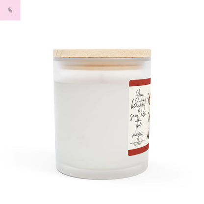 Whimsical Mushroom Soy Candle - "You Beautiful Soul Are The Magic" - 11oz Natural Glass Jar The flirty crow