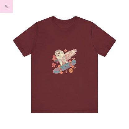 Skateboarding Owl Lovers Tee The flirty crow