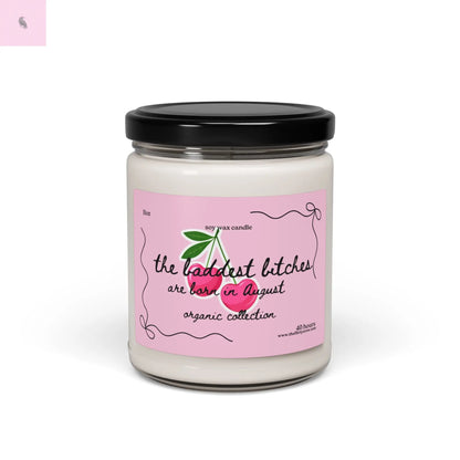 August Birthday Soy Candle, cherries candle, gift for her, home decor, home fragrance, coquette style The flirty crow