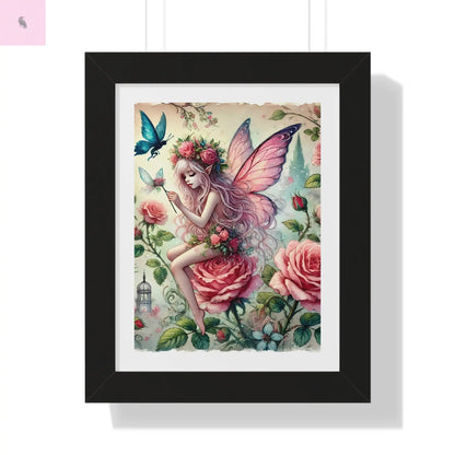 Framed Fairy wall art - The flirty crow