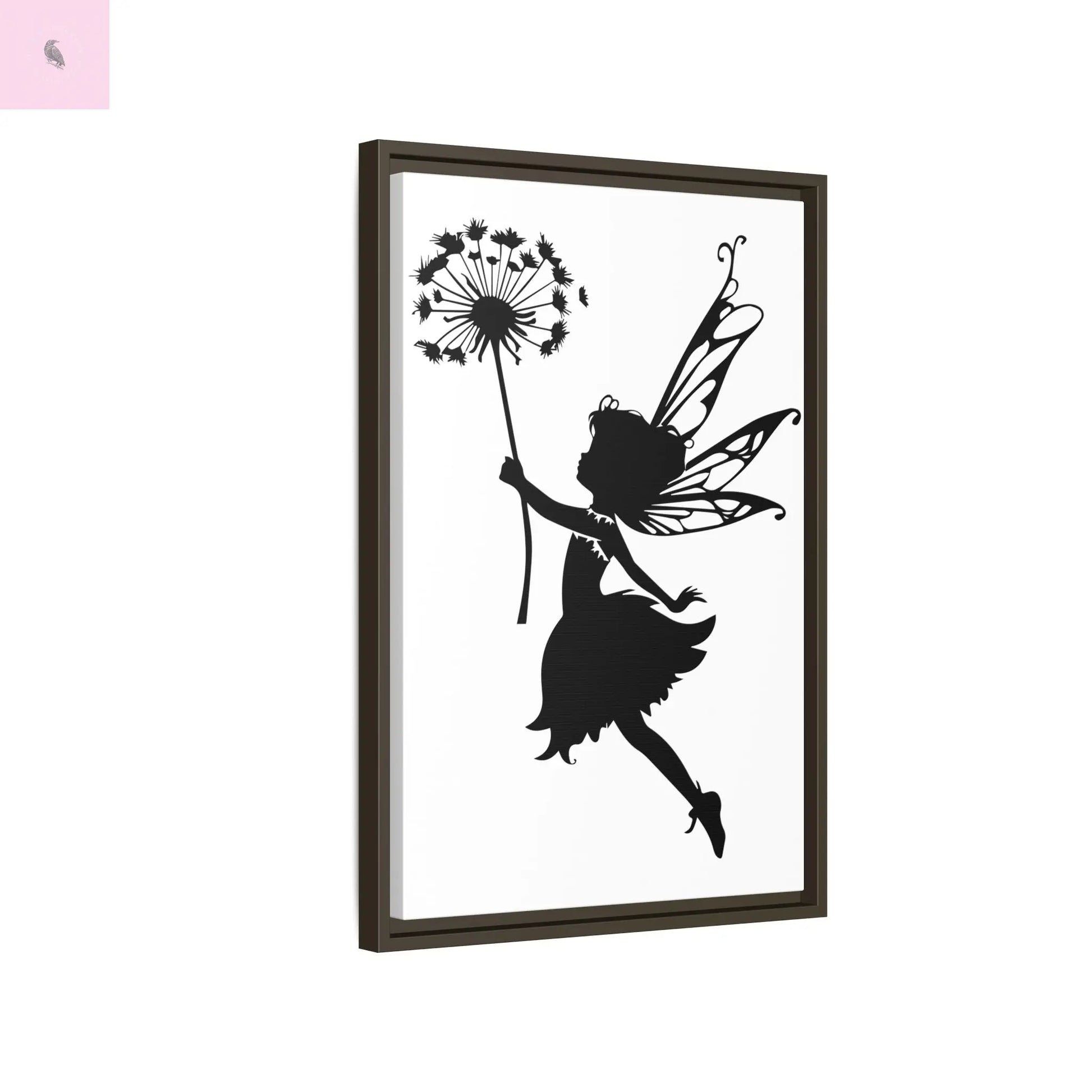 Framed canvas Fairy Silhouette Wall Art, Fairy lover Home Decor, Whimsical Framed Canvas, Fairy Gift, Kids Room Decoration, Nursery Art The flirty crow