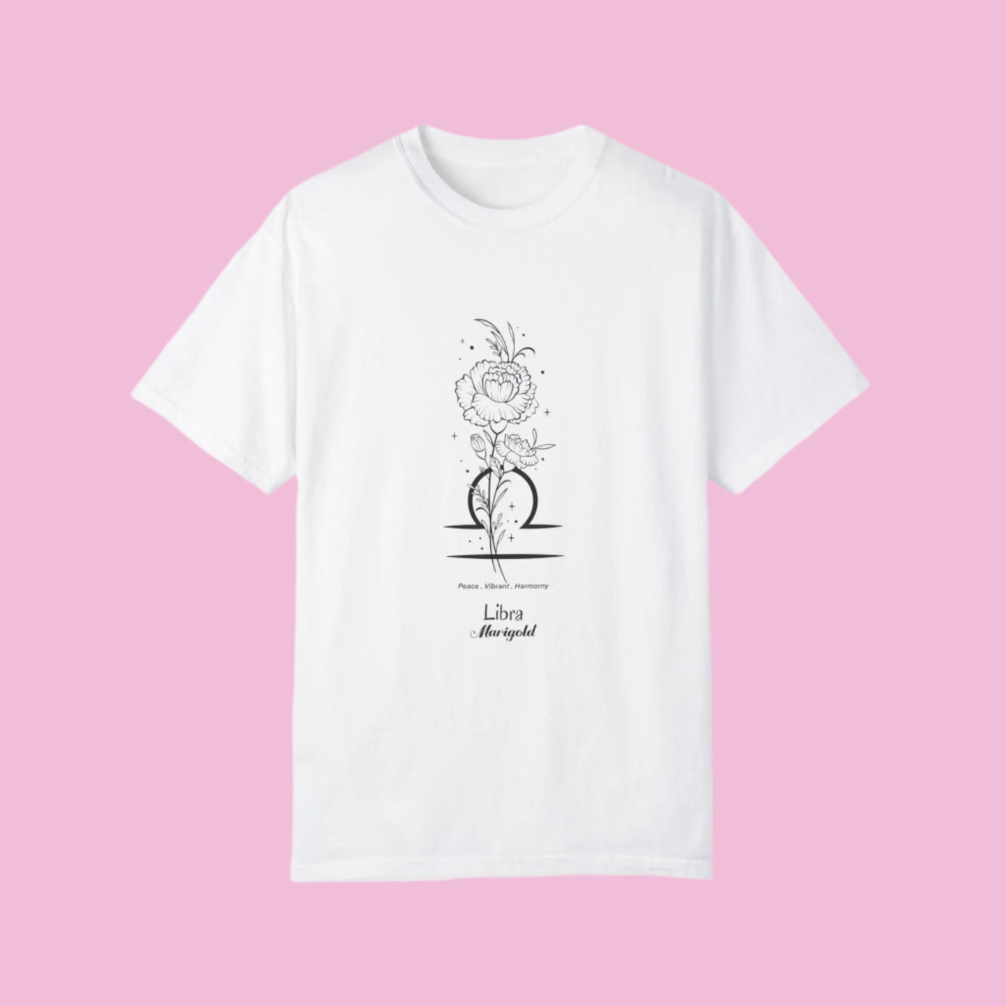 Libra Birthday Flower Unisex  Tee The flirty crow