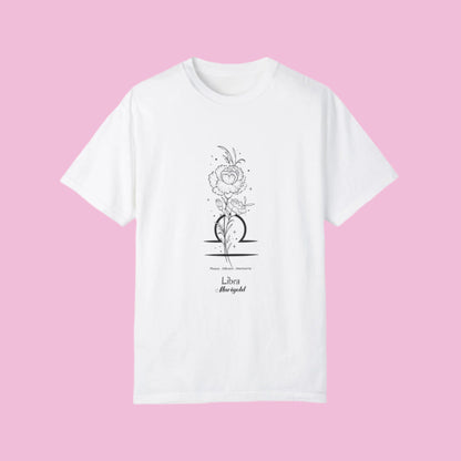 Libra Birthday Flower Unisex  Tee The flirty crow