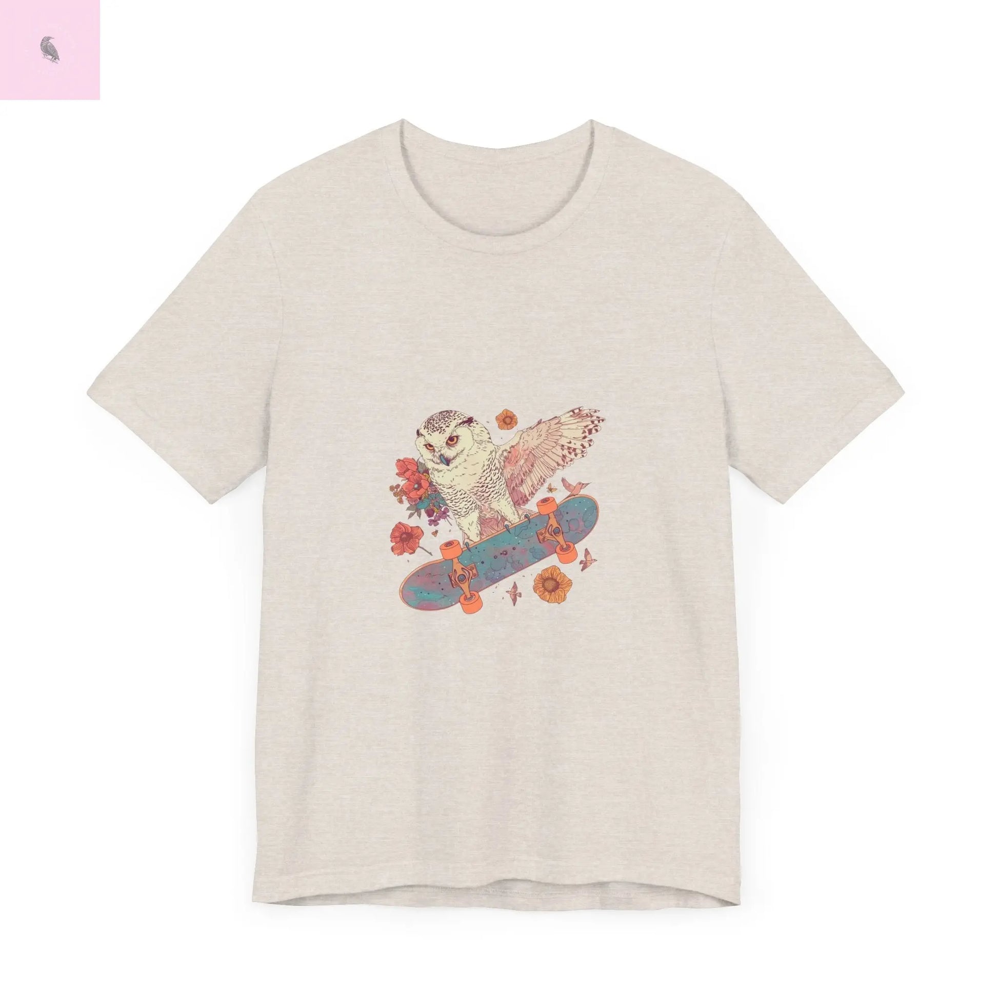Skateboarding Owl Lovers Tee The flirty crow