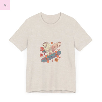 Skateboarding Owl Lovers Tee The flirty crow