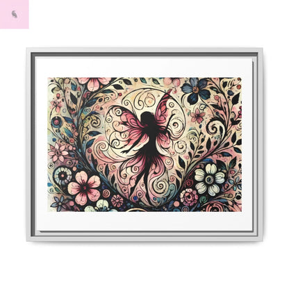 Framed Canvas Fairy art - The flirty crow