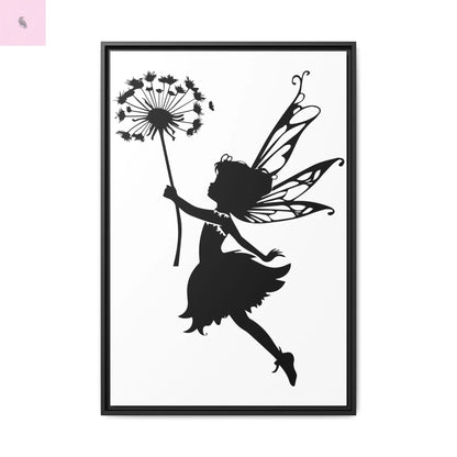 Framed canvas Fairy Silhouette Wall Art, Fairy lover Home Decor, Whimsical Framed Canvas, Fairy Gift, Kids Room Decoration, Nursery Art The flirty crow