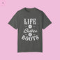 Life is Better in Boots Unisex T-Shirt - Perfect for Boot Lovers & Outdoor Enthusiasts The flirty crow