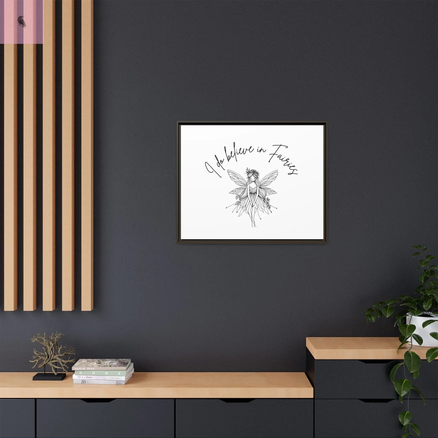 Fairies Canvas, Framed (Multi-color) - The flirty crow