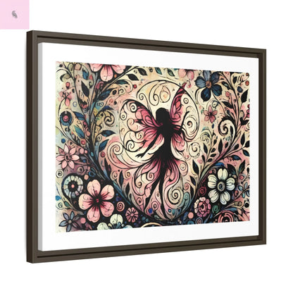 Framed Canvas Fairy art - The flirty crow