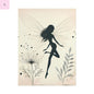 Elegant Fairy Silhouette Rolled Poster - Enchanting Wall Art for Home Decor - The flirty crow