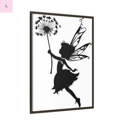 Framed canvas Fairy Silhouette Wall Art, Fairy lover Home Decor, Whimsical Framed Canvas, Fairy Gift, Kids Room Decoration, Nursery Art The flirty crow