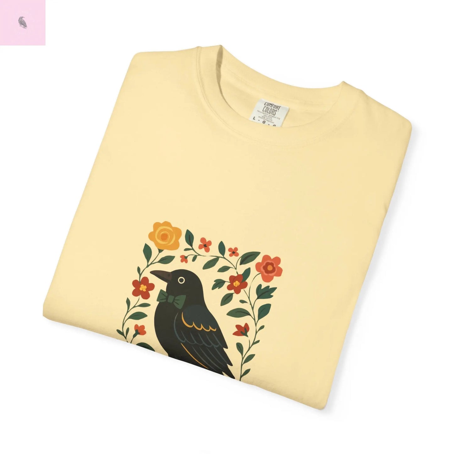 Flirty Crow Unisex  T-Shirt - Floral Design - The flirty crow