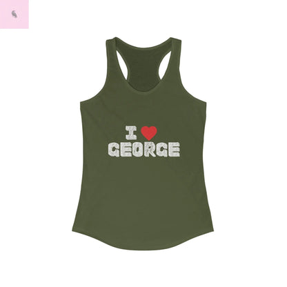 49er Fans George Kittle Women's Racerback Tank Printify