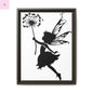Framed canvas Fairy Silhouette Wall Art, Fairy lover Home Decor, Whimsical Framed Canvas, Fairy Gift, Kids Room Decoration, Nursery Art The flirty crow
