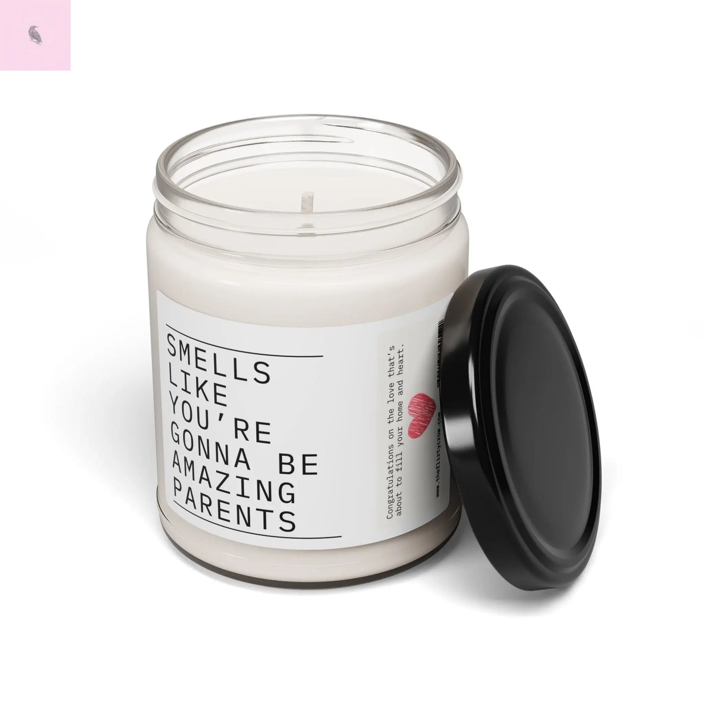 Scented Soy Candle - "Smells Like You're Gonna Be Amazing Parents" - Perfect Baby Shower Gift The flirty crow
