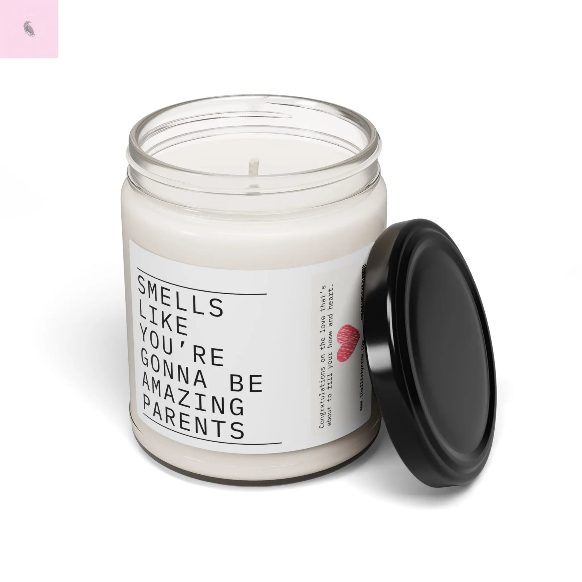 Scented Soy Candle - "Smells Like You're Gonna Be Amazing Parents" - Perfect Baby Shower Gift The flirty crow