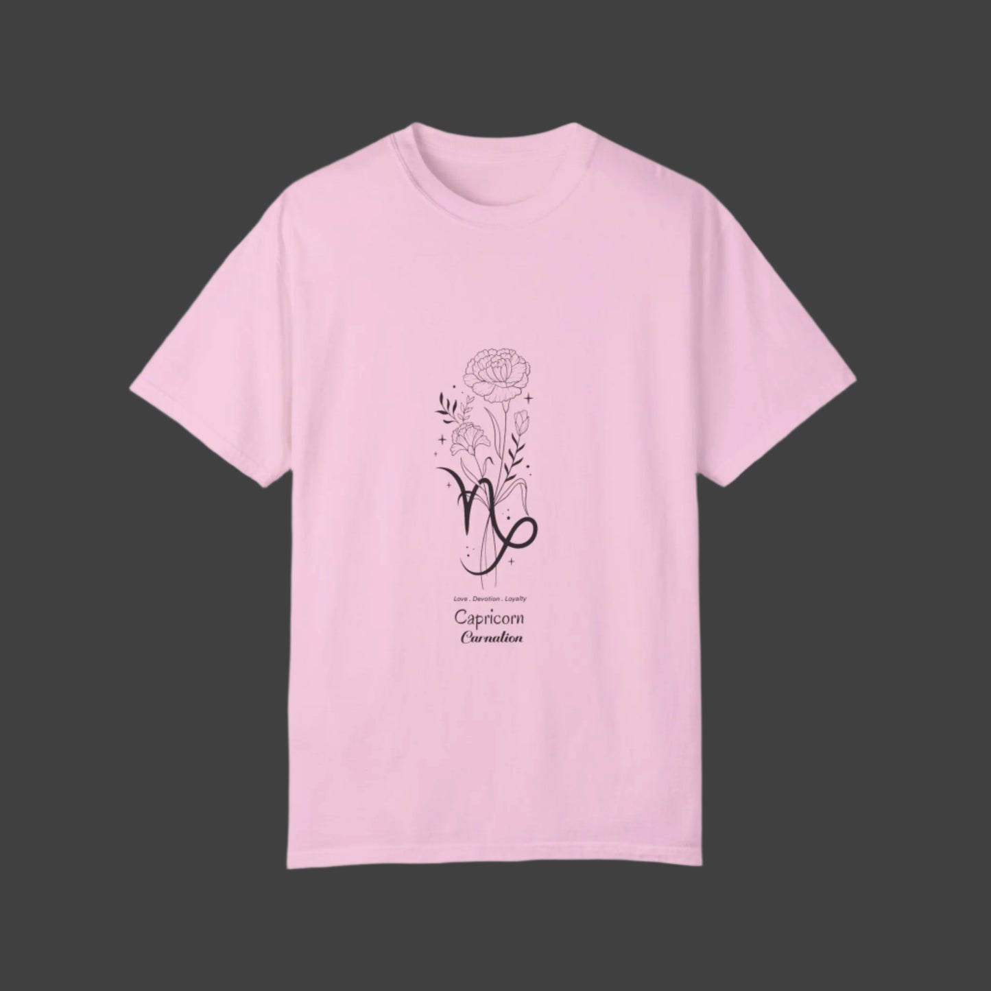 Capricorn birth flower T-Shirt for Astrology Lovers Printify