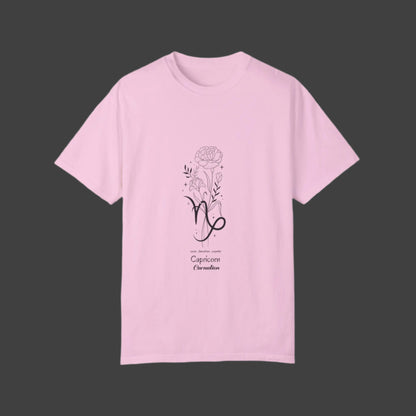 Capricorn birth flower T-Shirt for Astrology Lovers Printify