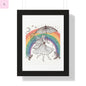 Framed  fairy whimsical Wall Art - The flirty crow