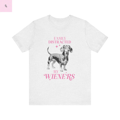 Adorable Short Sleeve Dachshund lovers Tee the flirty crow