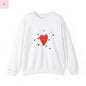 Heart Love Crewneck Sweatshirt The flirty crow