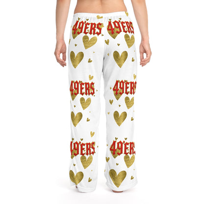 49er Fan Cotton  Pajama Pants for Game day The flirty crow