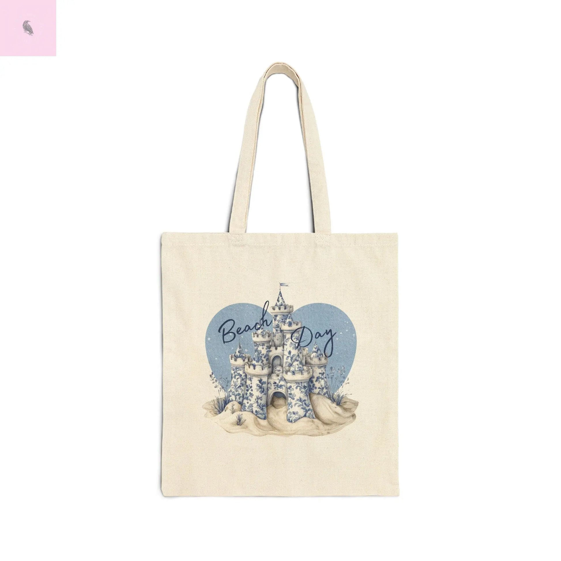 Beach Day Cotton Canvas Tote Bag, Eco-Friendly Shopping Bag, Vacation Bag, Summer Tote, Gift for Beach Lovers, Casual Everyday Use The flirty crow