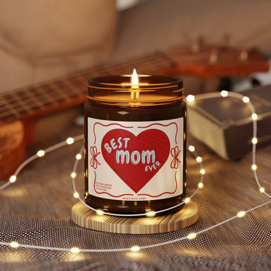Best Mom Ever Soy Candle  Amber Jar Mother's Day Gift The flirty crow