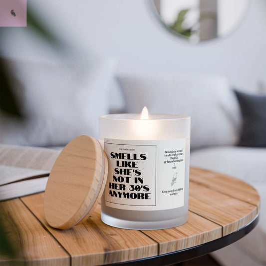 Birthday candle  soy wax candle. the flirty crow