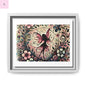 Framed Canvas Fairy art - The flirty crow