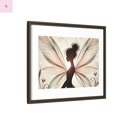 Framed Canvas Fairy wall art - The flirty crow