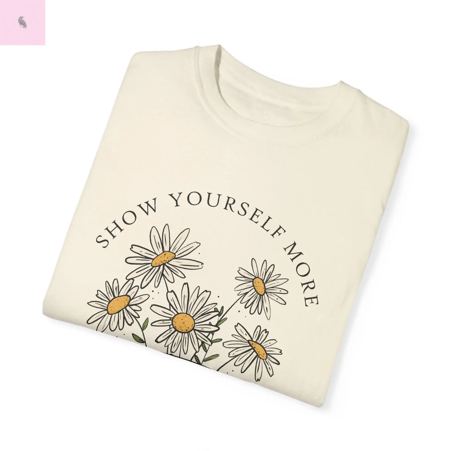 Sunflowers tshirt, positive, unisex cotton sunflower tshirt. High quality tee the flirty crow