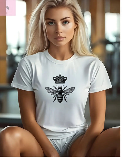 Queen Bee Unisex Heavy Cotton Tee - Stylish and Comfortable The flirty crow