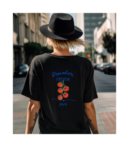 Fresh Tomato Graphic Tee, Farm to table tshirt,  Unisex Shirt, Farmhouse Vibe, Gift for Foodies, Summer Casual Wear, gift for gardener