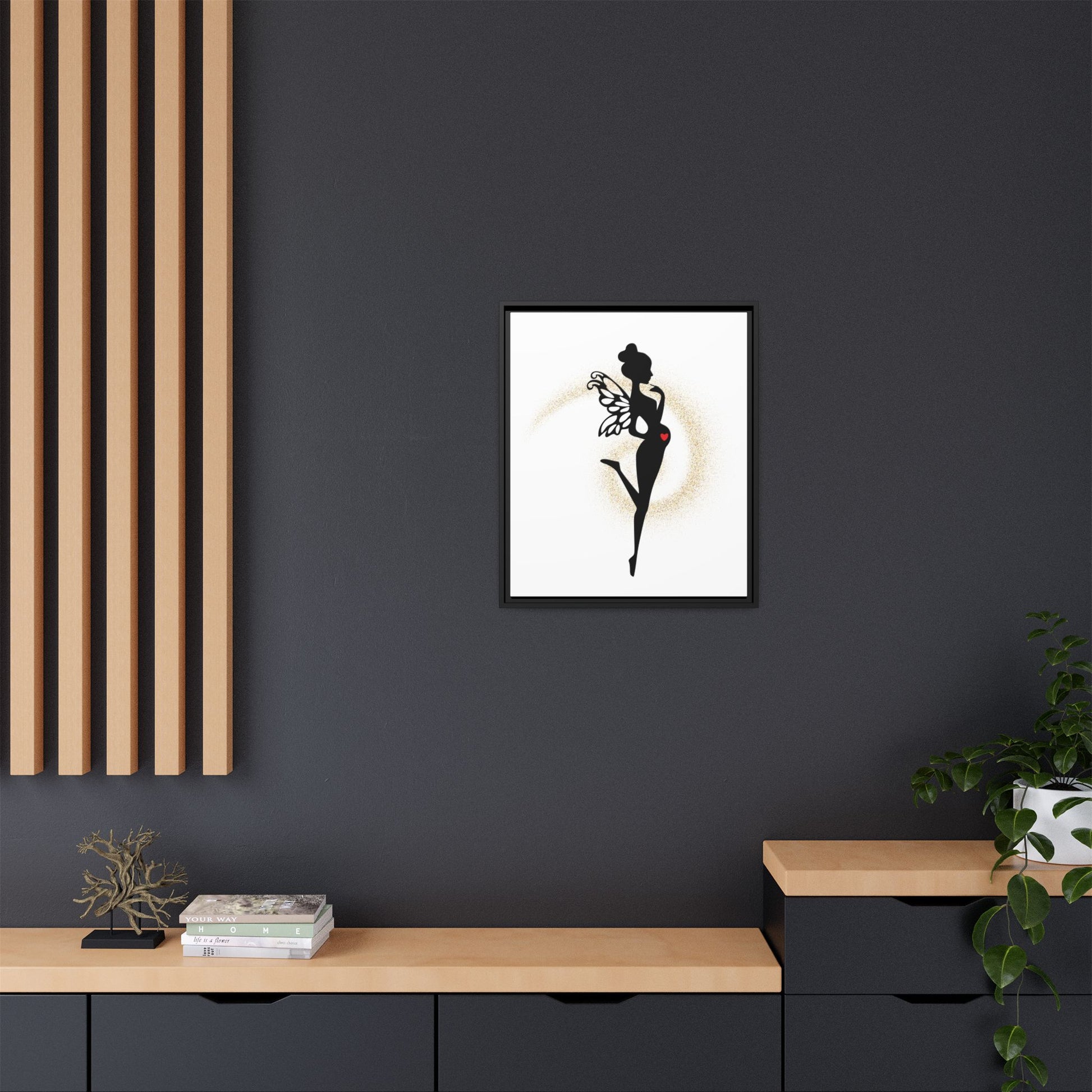 Framed Fairy Art Print - Enchanting Decor for Expecting Mothers, Baby Shower Gift, Elegant Nursery Wall Art, Whimsical Home Accent - The flirty crow