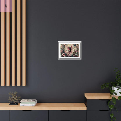 Framed Canvas Fairy art - The flirty crow