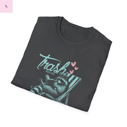 Unisex Soft trendy raccoon summer t-Shirt the flirty crow