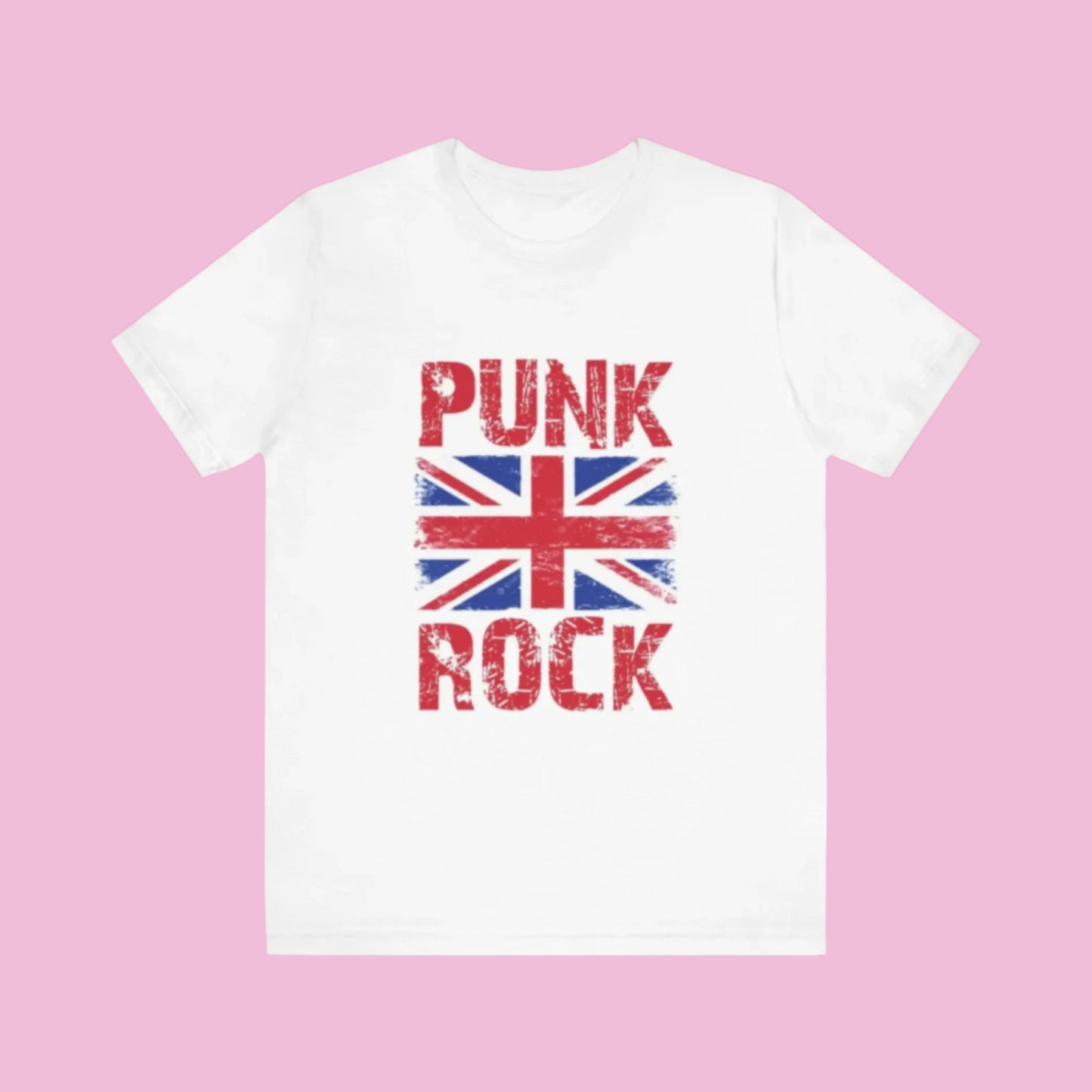 Punk Rock Tee Shirt, Bella + Canvas Unisex Jersey Short Sleeve, Soft Cotton, Fun and Trendy, Cute Top, Quality Fabric, Graphic Tee, Rock the flirty crow