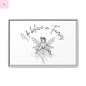 Fairies Canvas, Framed (Multi-color) - The flirty crow