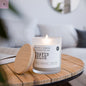 Frosted Glass Kansas City football lovers Candle The flirty crow