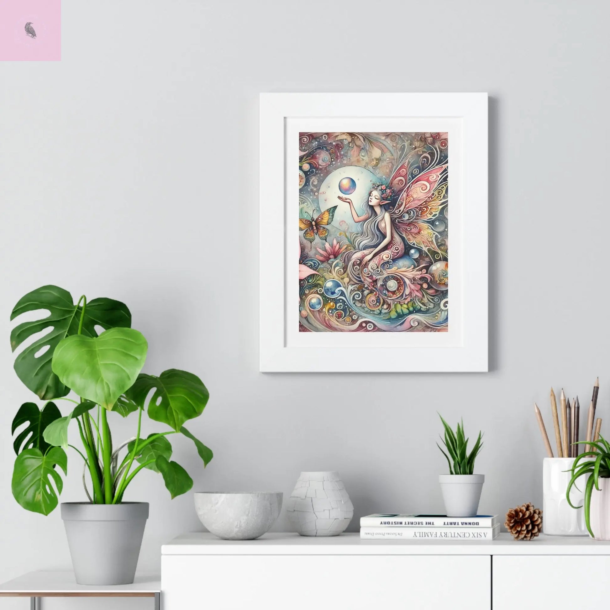 Mystical Fairy framed wall art. - The flirty crow