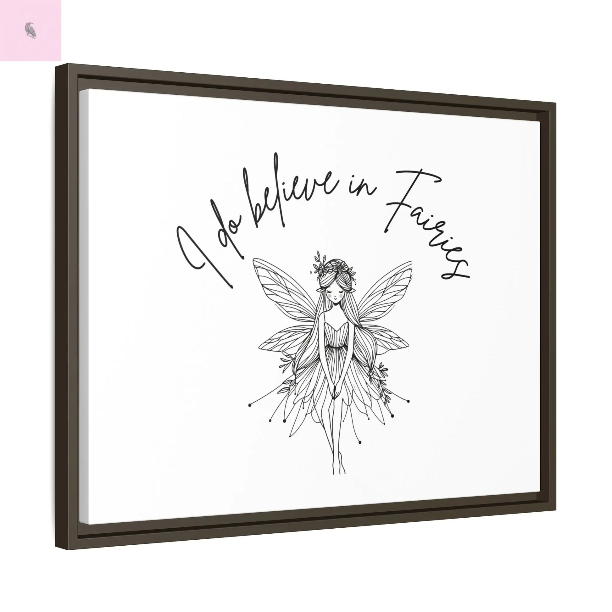 Fairies Canvas, Framed (Multi-color) - The flirty crow
